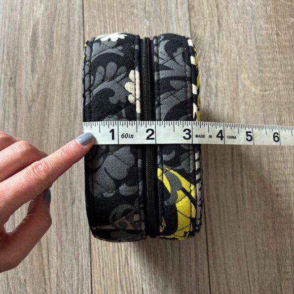 Vera Bradley Baroque Floral Pattern Jewelry Case Quilted Cotton Travel Organizer - Picture 17 of 17